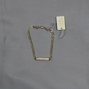 sterling silver 925 micro pave Isabella m bracelet